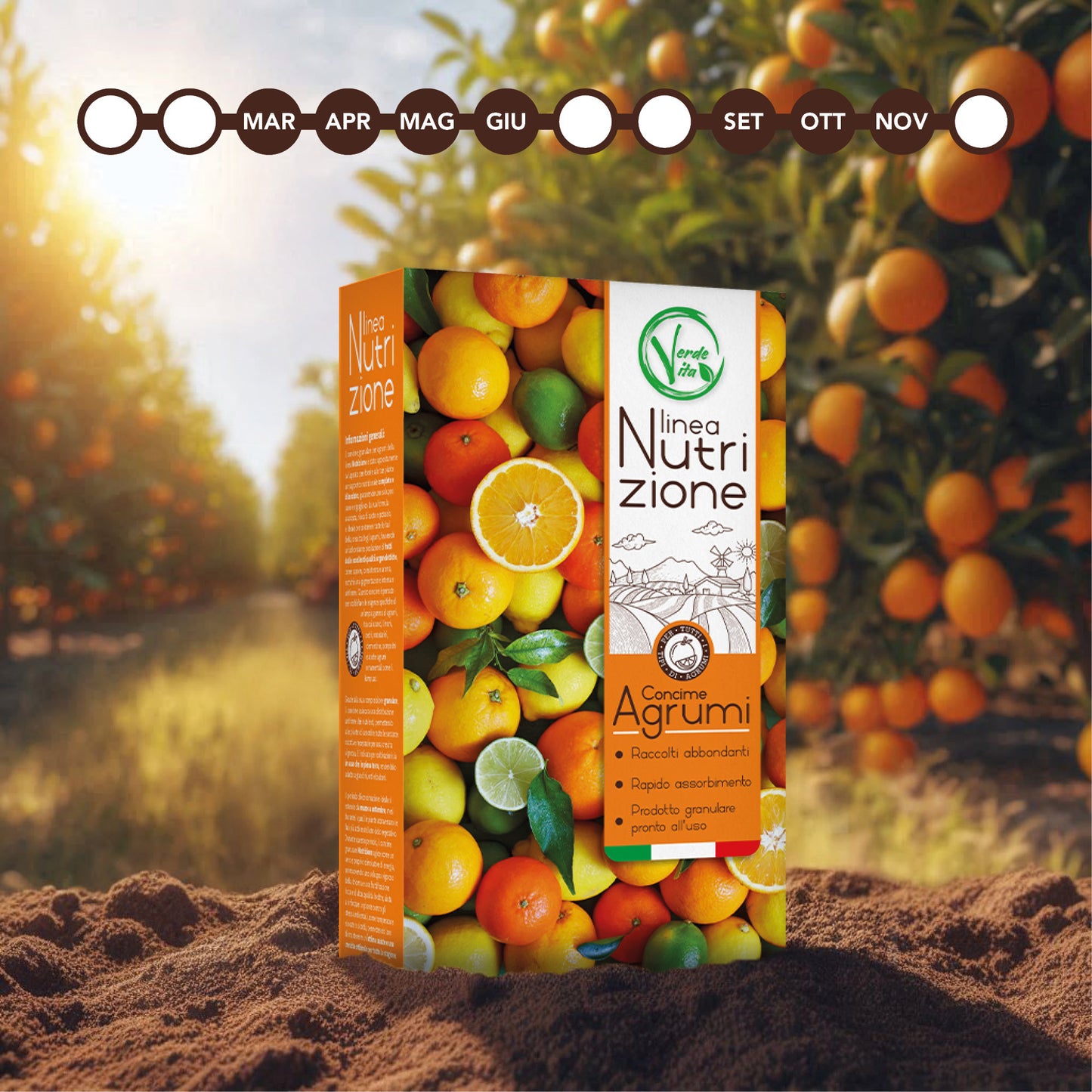 VerdeVita Concime Speciale per Agrumi – Nutrizione Ottimale per Frutti Sani e Gustosi